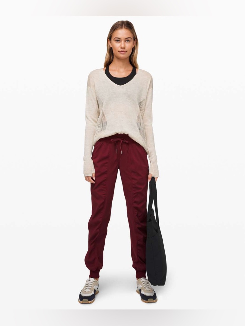 lululemon Maroon Dance Studio Joggers fits like a S
